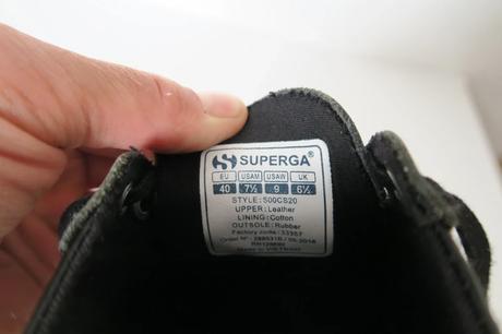 Dámske kožené tenisky superga na platforme v laku, 40