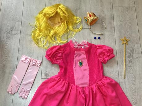 Kostym princezná peach super mario 9-10 rokov,