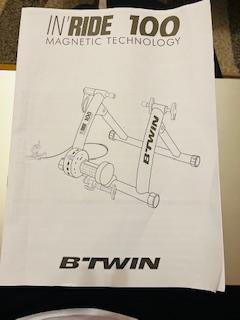 Trenažér s bicyklom, btwin