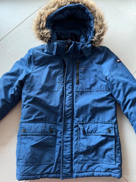 Chlapčenská zimná bunda, tommy hilfiger,140