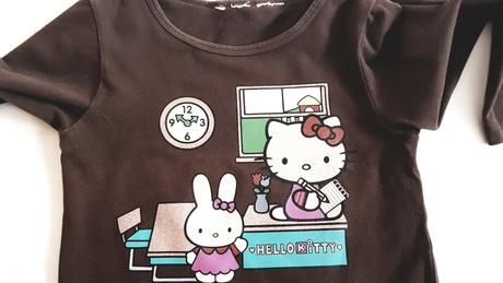 Tričká hello kitty  v.122-128, h&m,122