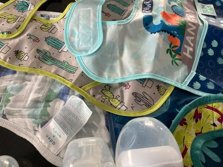 Fľašky avent chicco mam nanobebe + podbradníky, chicco