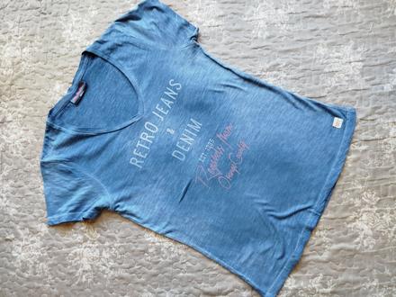 Retro jeans tričko, s