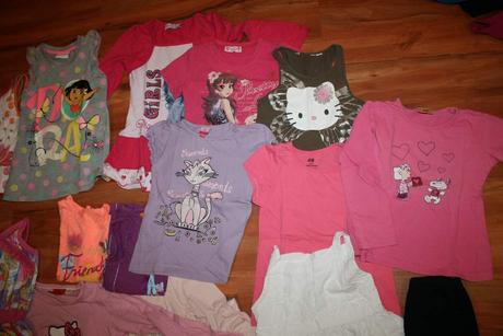 Divčenské oblečenie balik velkost 110/116, 104–116