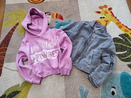 Riflová bunda pre dievčatko, zara,128