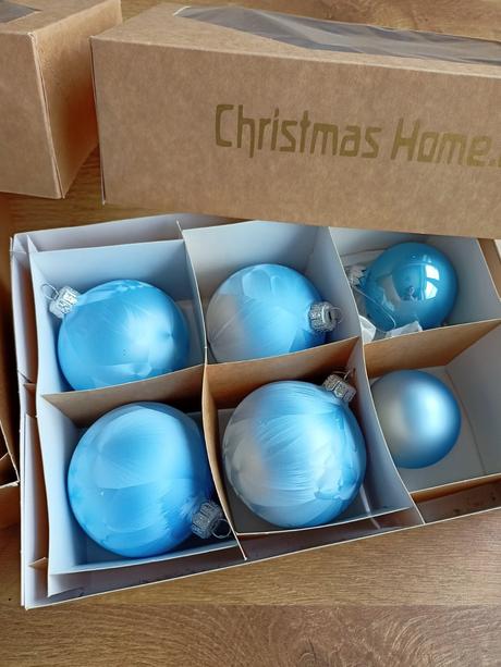 Vianočné gule modre, 