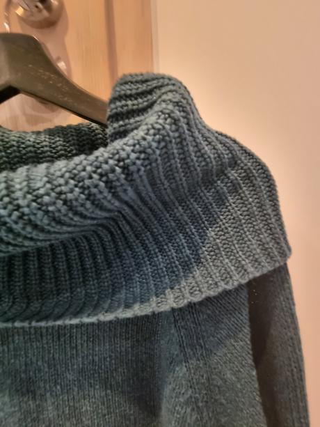 Tmavozelený sveter tchibo s 3/4 rukávom, tchibo,m