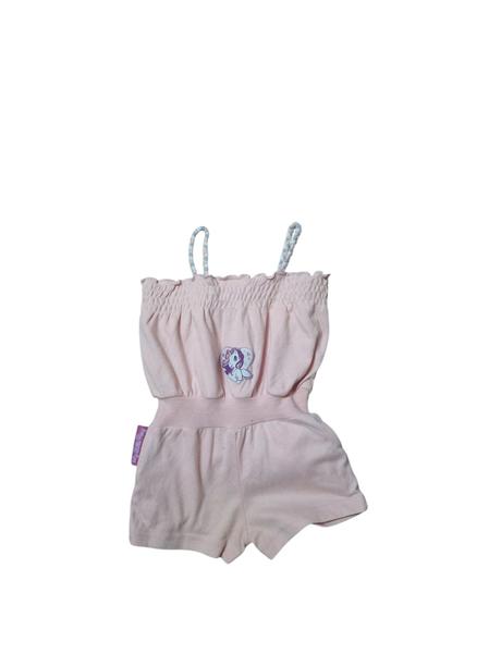 Dievčenský bavlnený overal s gumou v páse, 110
