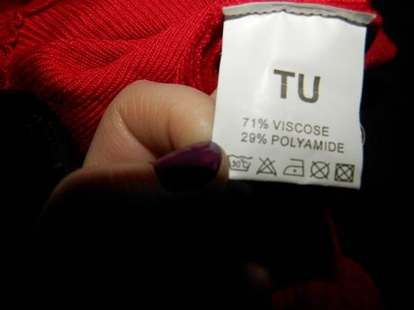 Laetitia červený svetrík tenký s, s