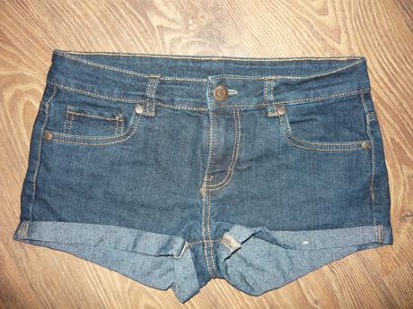 Riflové kraťasy -36 málo nosené , denim,36
