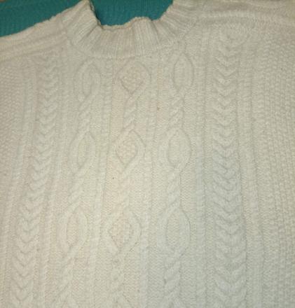 Vlnený pletený pulóver, m