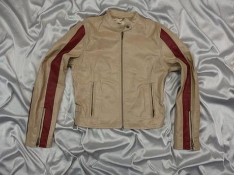 Luxusná kožená bunda, s