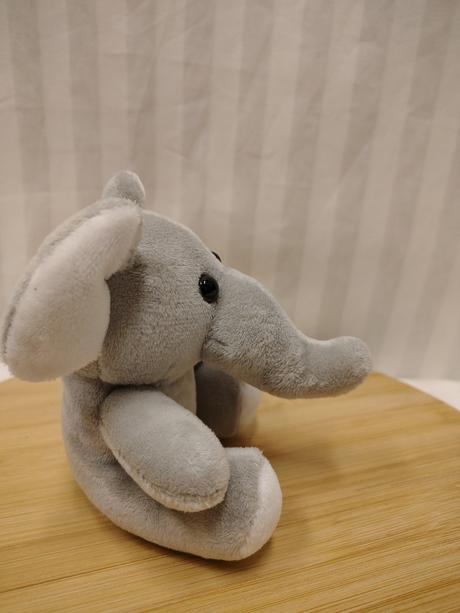 Plyšový sivý slon, chocoland,12 cm, 
