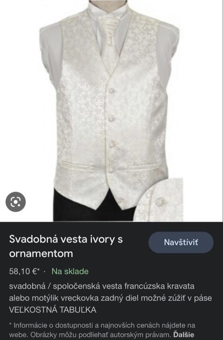 Set kosela+kravata+vesta, 41