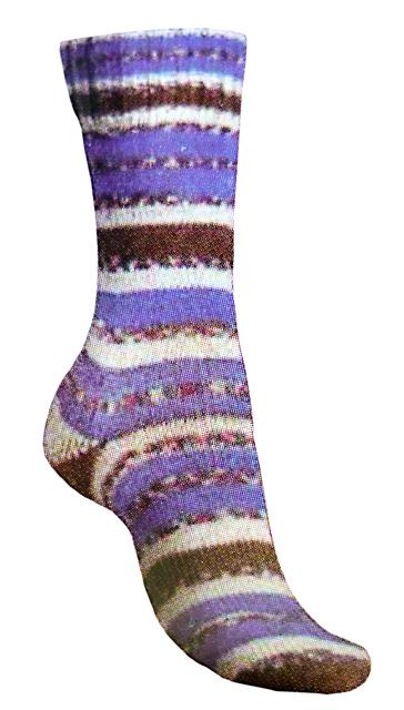 Vlna pletacia priadza regia multicolor č.01402,