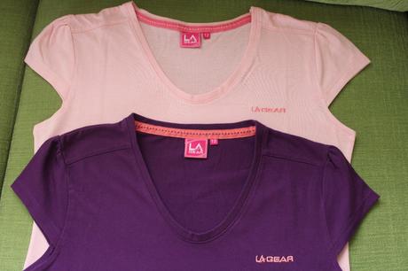 2 tričká s/m, l.a. gear,s