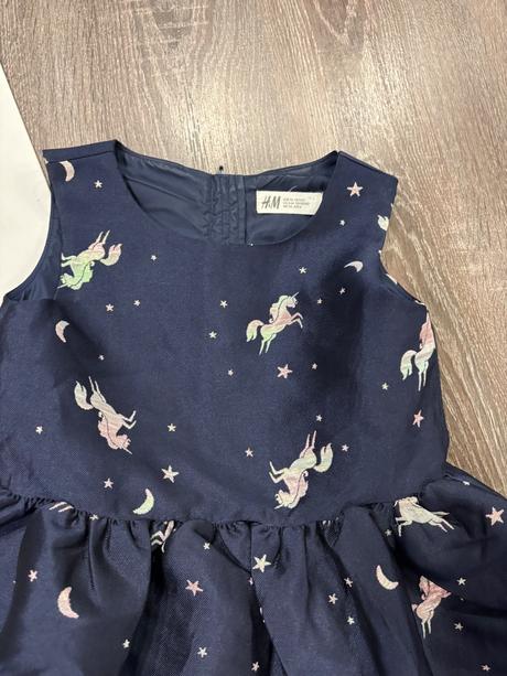 H&m slavnostne šaty s jednorozcami na 5-6 rokov, h&m,116