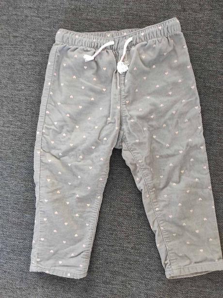 Sivé nohavice, h&m,80