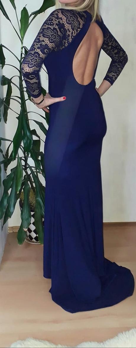 Asos saty s cipkou a otvorenym chrbatom, xl