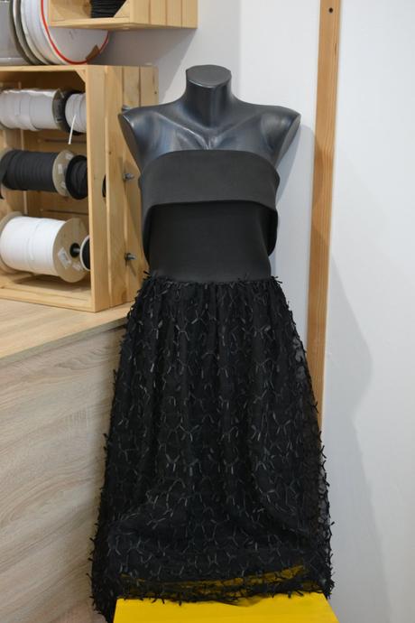 Čierne spoločenské šaty 36, 36