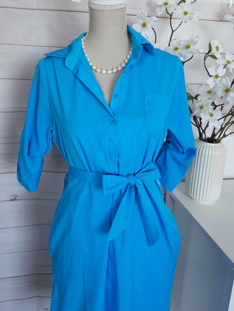 Pekné modré šaty, m