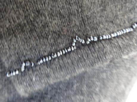 Sivý svetrík vlna a hodváb, s