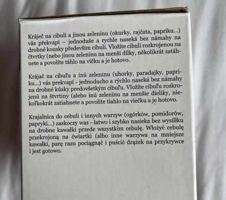 Sekacik na zeleninu a cibulu značky orion je top,