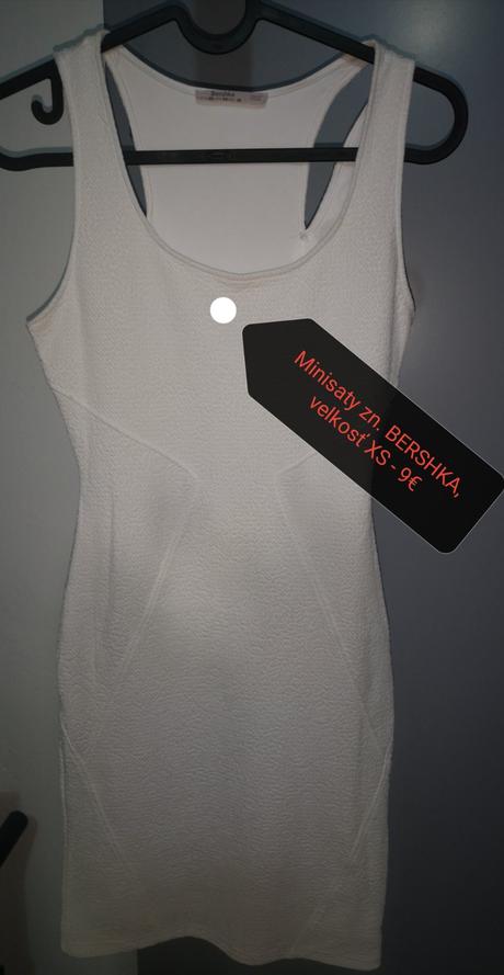 Sexi biele minišaty, bershka,xs