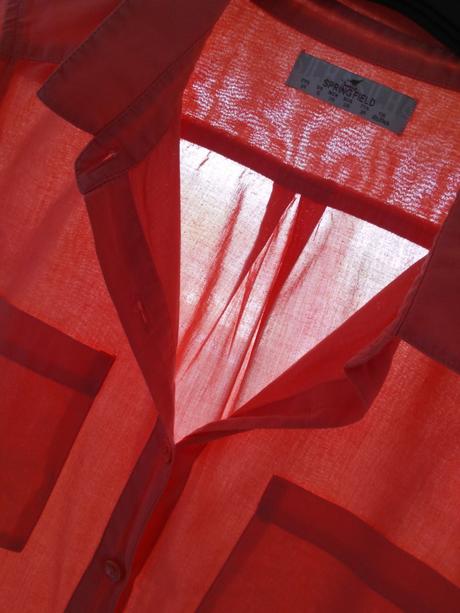 Krásna lososová košeľa, s