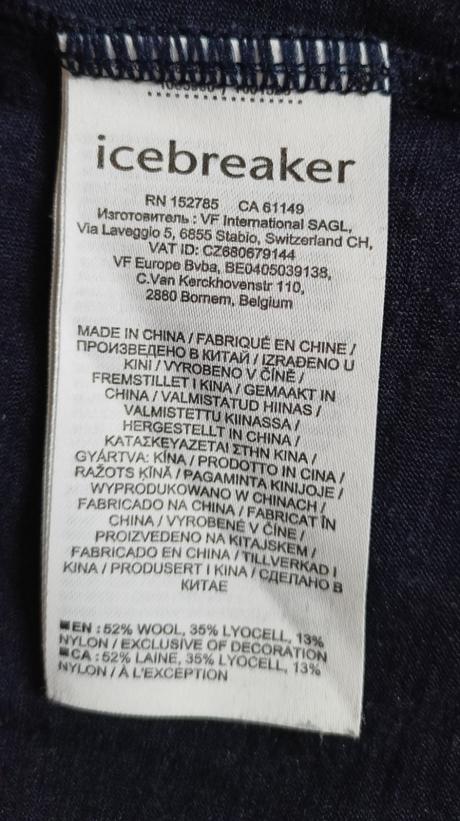 Merino tričko icebreaker cool-lite "xxl", xxl