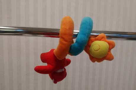 Krátka špirála macko na kočík, autosedačku, asda,