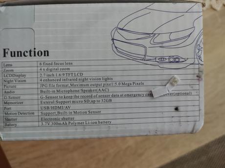 Kamera do auta + poštovné zdarma, 
