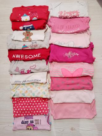 Body pre dievčatko balík, 68–80