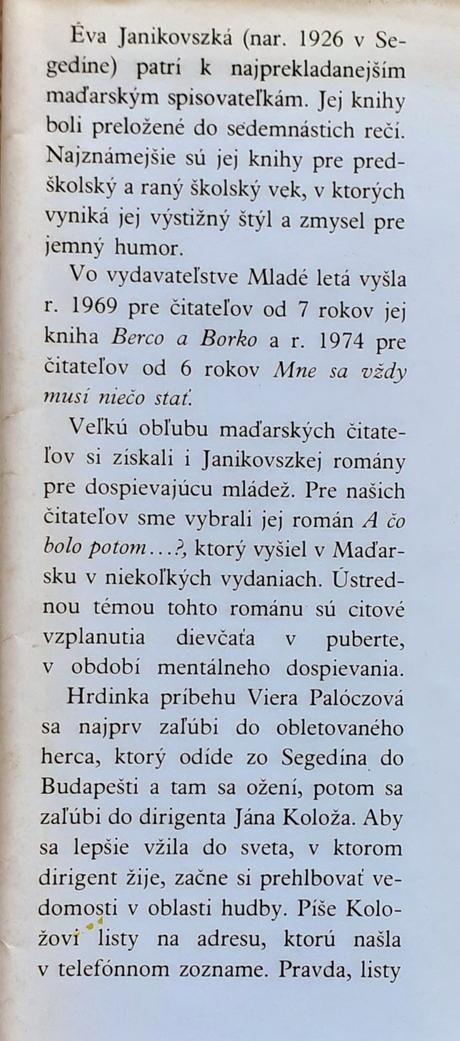 A čo bolo potom..., 