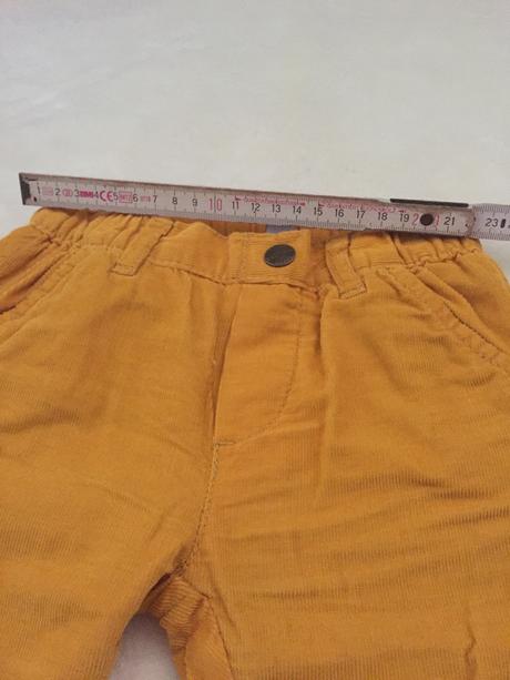 Zateplene manchestraky nohavice, 74