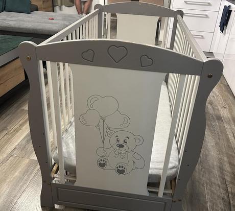 Detská postieľka s príslušenstvom, šírka (cm): 60,dĺžka (cm): 120