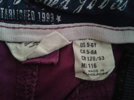 Sortky pre slečnu č.116, h&m,116