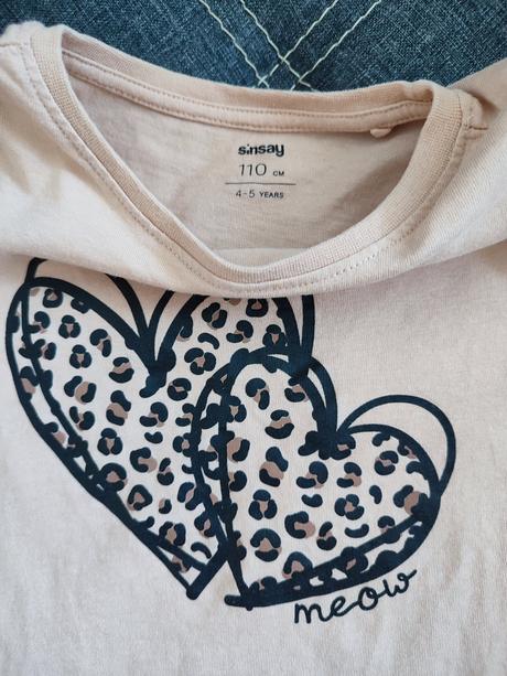 Tričká 2ks / set / komplet leopard sinsay 110, sinsay,110