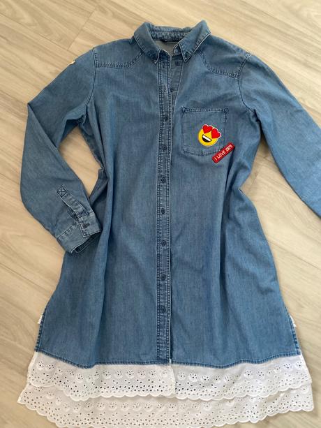 Zara rifľové šaty, zara,m