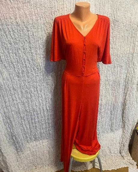 Oranžový tričkovinový overal boden v. 44, mini boden,44