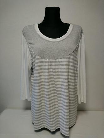 Dámsky elastický pásikavý top, gery weber, xxl