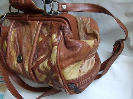 Kožená retro kabelka, 