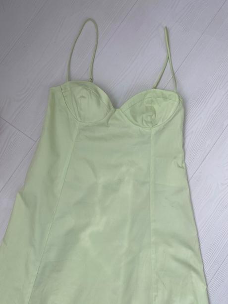 Zara - limetkové šaty, zara,xs