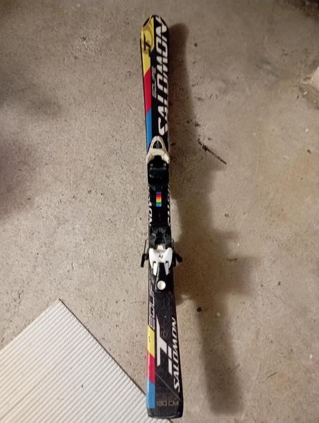 Lyziarky+lyže+palice, salomon,38