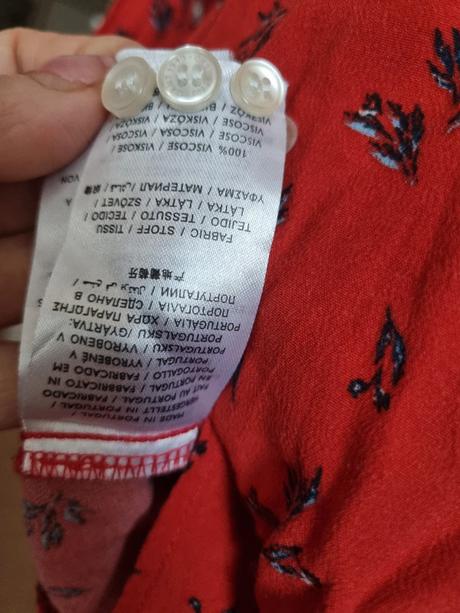 Červené košeľové šaty gant s opaskom 38, gant,38