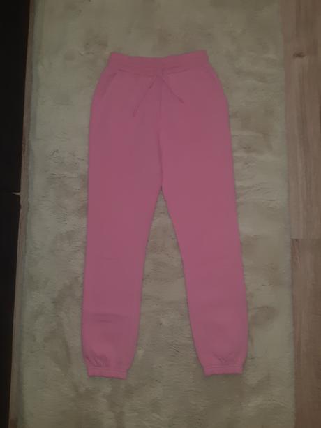 Ružové tepláky, fishbone,xs