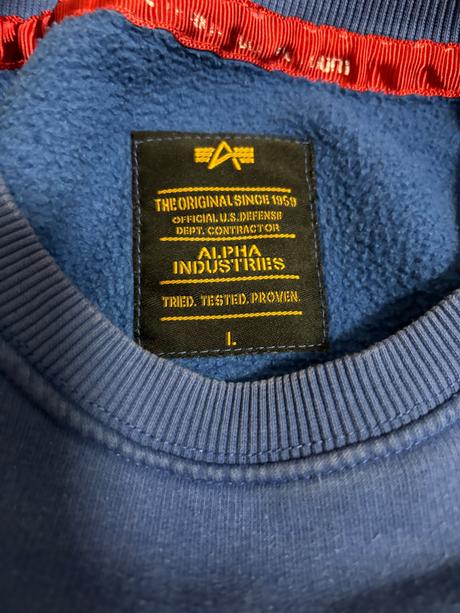 Mikina alpha industries, l