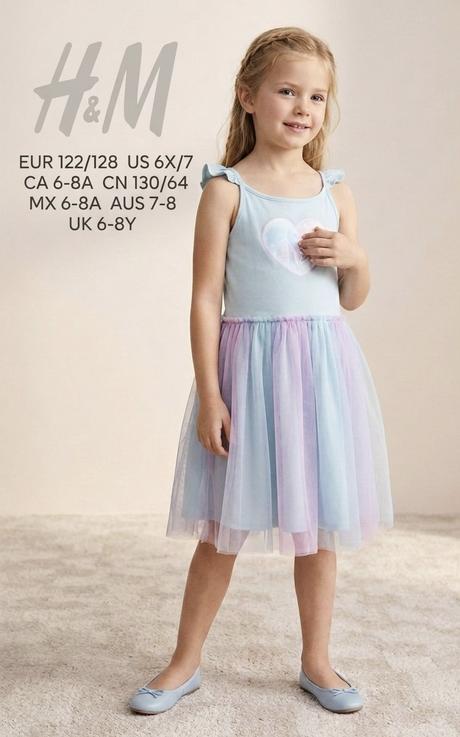H&m - krásne dievčenské šaty s motívom elsy, h&m,122