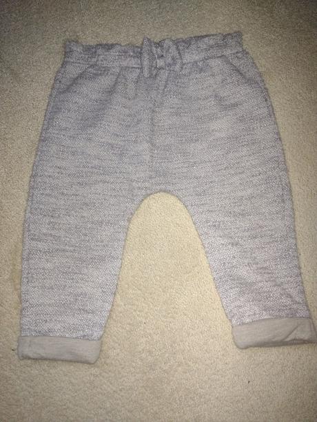 Sivé pohodlné zateplené pudlové legíny so striebor, f&f,86