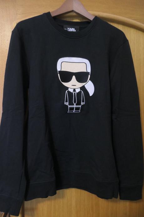 Karl lagerffeld icon dlhsia bavlnena mikina s-l, m